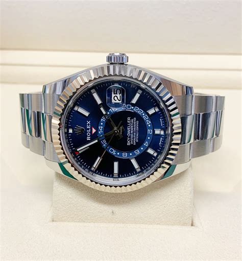 rolex sky dweller blue 2017|Rolex Sky-Dweller for sale.